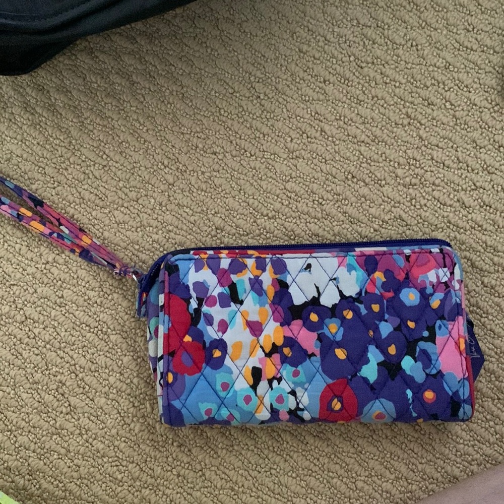 colorful vera bradley wristlet